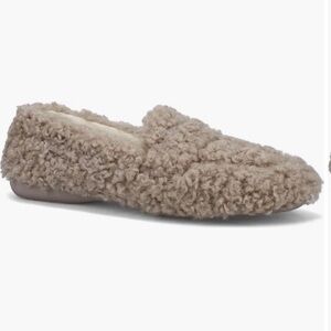 Ron White -Shearling Slip-On Slipper in Taupe